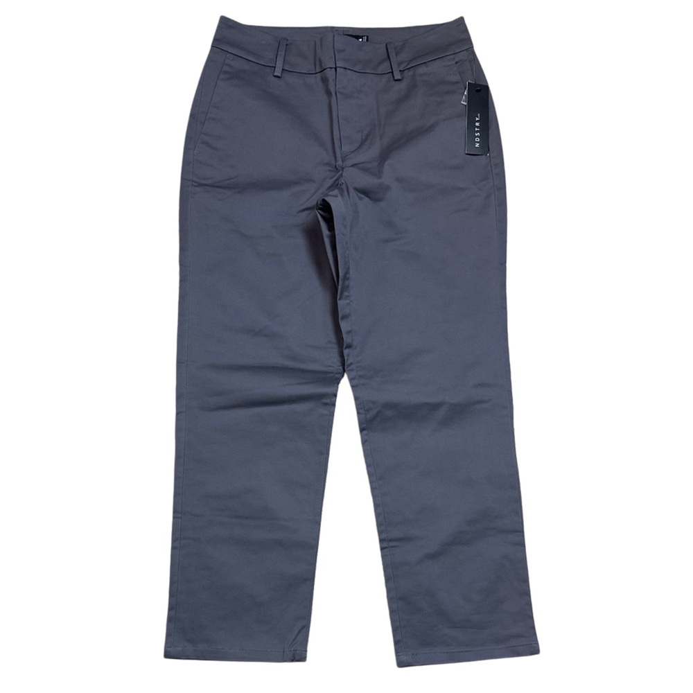 NDSTRY By ICO Style‎ 9901 Straight Leg Chino Pants Charcoal Grey Womens 4 NWT